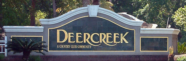 Deercreek Country Club Entrance Sign
